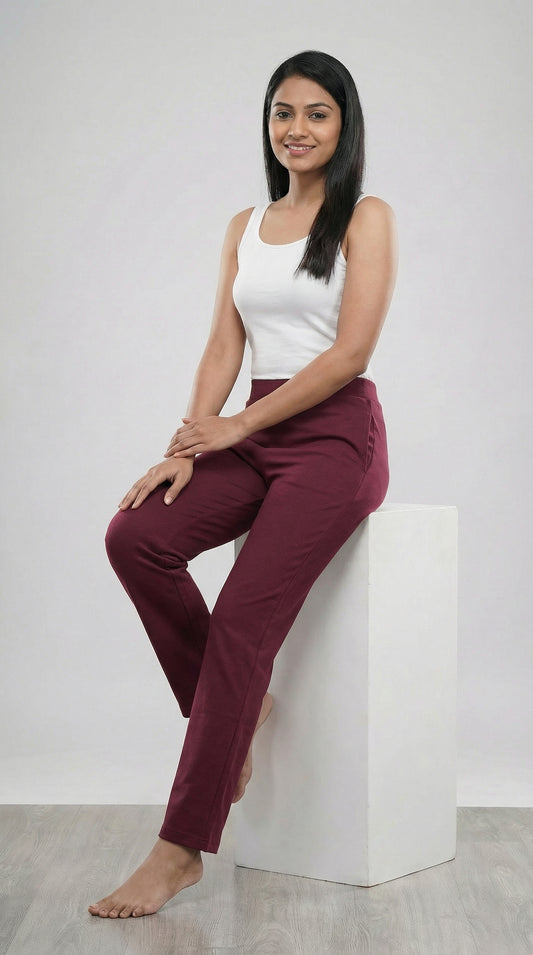 All Hour Parallel Pant Maroon