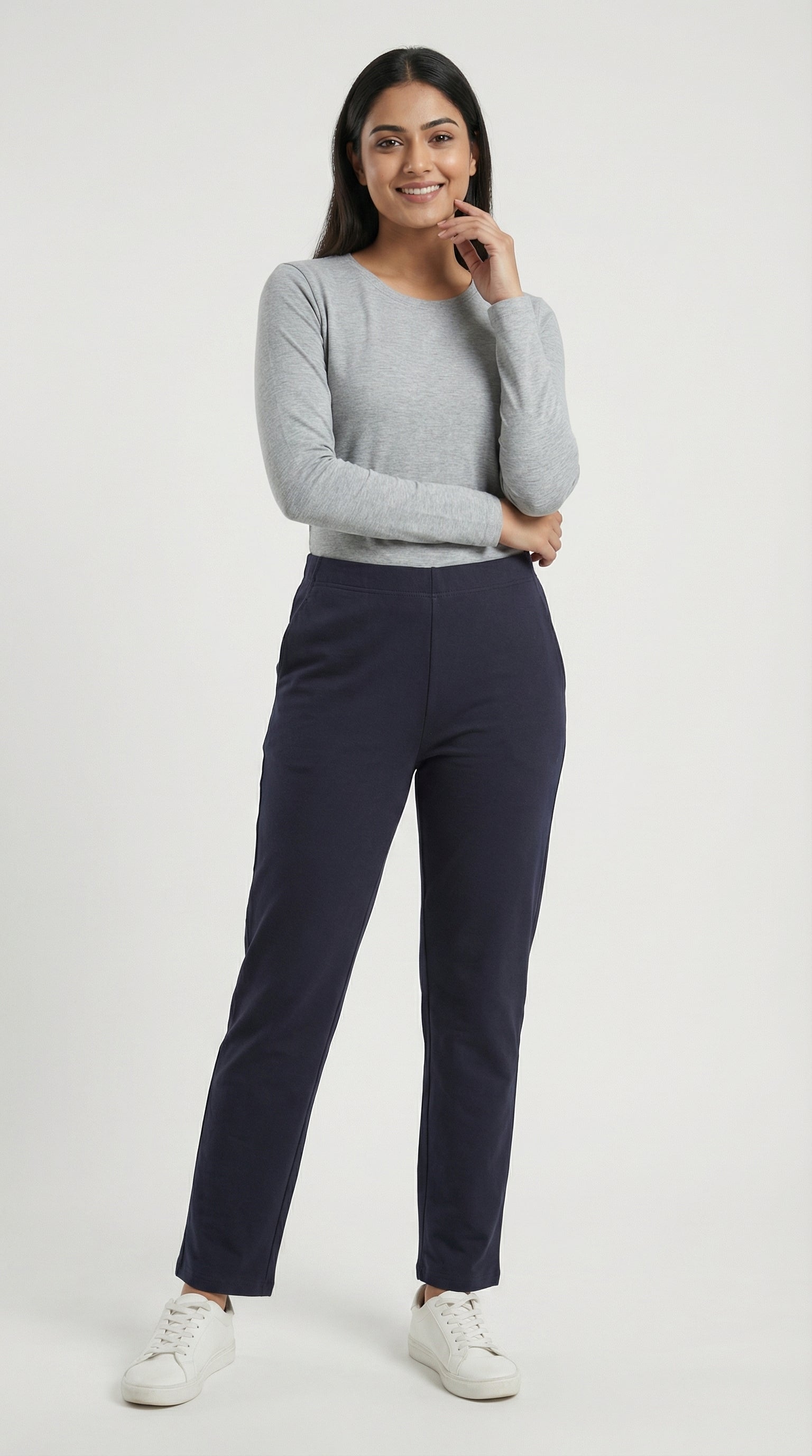 Wine Maroon Viscose Straight Pants for Women | Zottoms