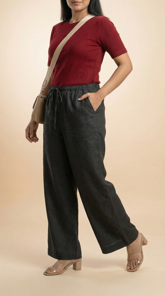 All Hour Wide Pant Black