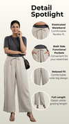 All Hour Wide Pant Natural