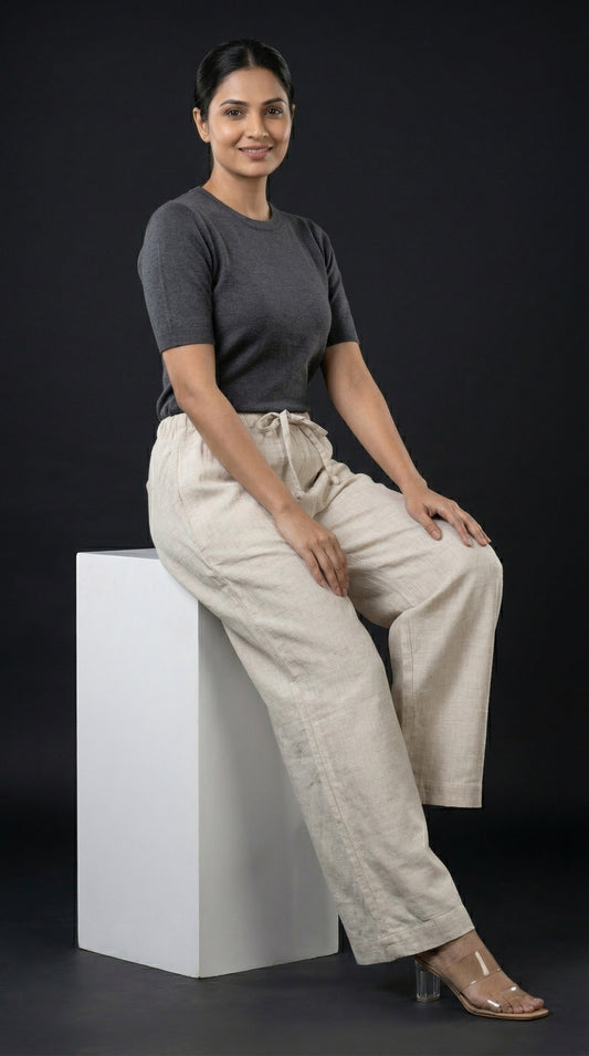 All Hour Wide Pant Natural