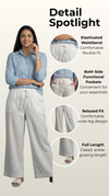 All Hour Wide Pant White