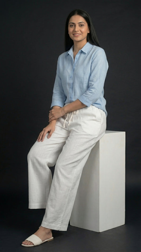 All Hour Wide Pant White