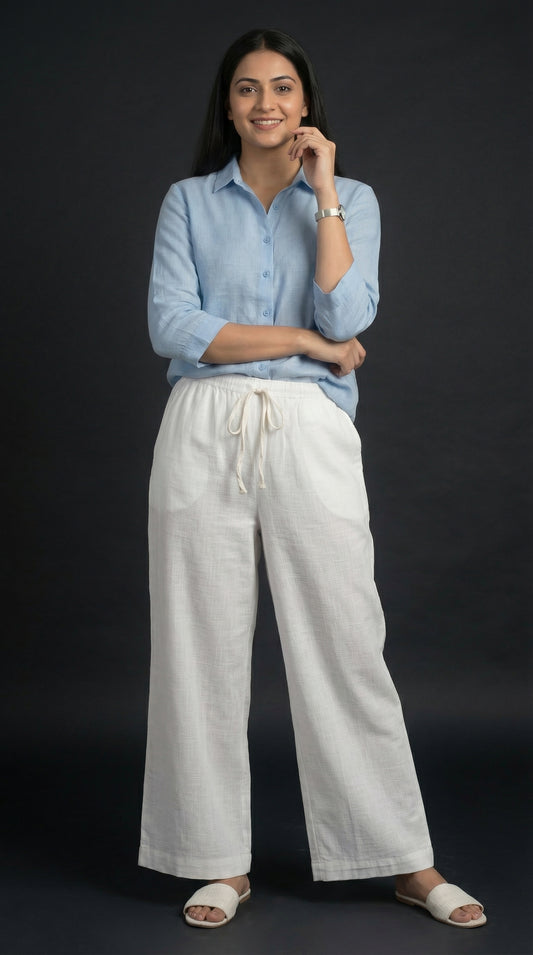 All Hour Wide Pant White