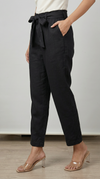 Desk to Dinner Soft-Belted Straight Pant Black