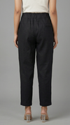 Desk to Dinner Soft-Belted Straight Pant Black