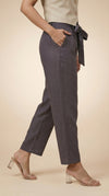 Desk to Dinner Soft-Belted Straight Pant Grey