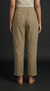 Desk to Dinner Soft-Belted Straight Pant Khaki