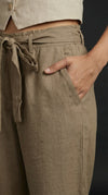 Desk to Dinner Soft-Belted Straight Pant Khaki