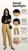 Essential Straight Pant Beige