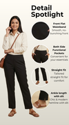 Essential Straight Pant Black