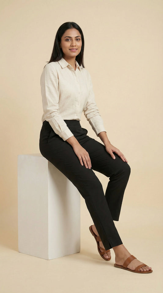 Essential Straight Pant Black