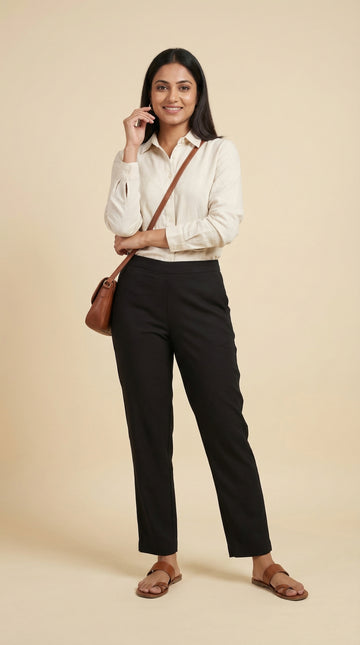 Essential Straight Pant Black