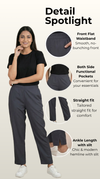 Essential Straight Pant Steel Grey