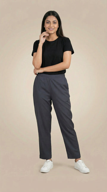 Essential Straight Pant Steel Grey