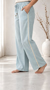 Weekend Relaxed Fit Lace Pant Blue