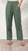 Weekend Relaxed Fit Pocketed Pant Olive Green