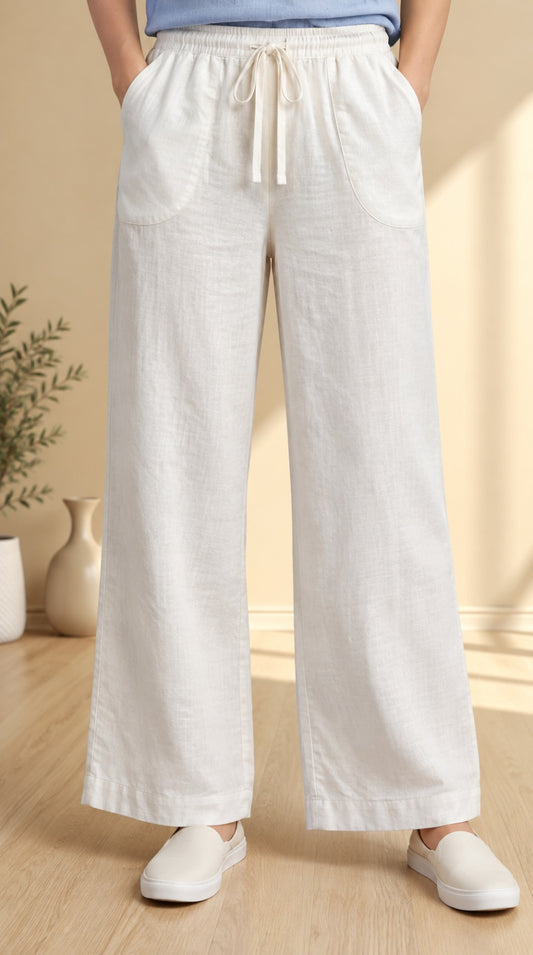 All Hour Wide Pant White