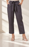 Desk to Dinner Soft-Belted Straight Pant Grey