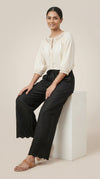Modern Ethnic Hakoba Pant Black