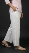 Modern Ethnic Hakoba Pant White
