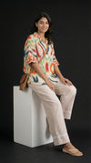 Modern Ethnic Laced Pant Chikoo