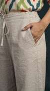 Modern Ethnic Laced Pant Chikoo