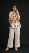 Modern Ethnic Laced Pant Chikoo