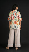 Modern Ethnic Laced Pant Chikoo