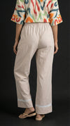 Modern Ethnic Laced Pant Chikoo