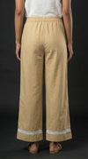 Modern Ethnic Laced Pant Khaki