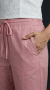 Modern Ethnic Laced Pant Pink