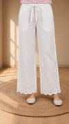 Modern Ethnic Hakoba Pant White
