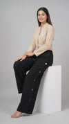 Weekend Relaxed Fit Buttoned Pant Black
