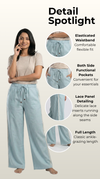 Weekend Relaxed Fit Lace Pant Blue