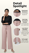 Weekend Relaxed Fit Lace Pant Pink