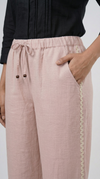 Weekend Relaxed Fit Lace Pant Pink