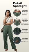 Weekend Relaxed Fit Pocketed Pant Olive Green