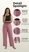 Weekend Relaxed Fit Pocketed Pant Pink